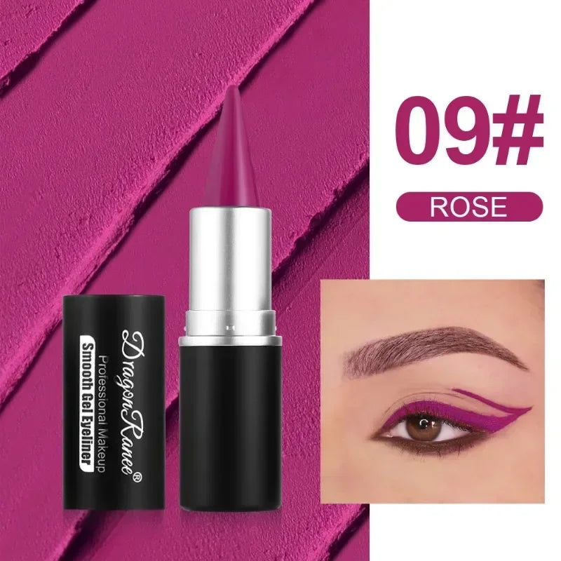 Long-Lasting Eyeliner Cream Makeup Smooth Waterproof Gel Eye Shadow Eyeliner Pencil Colorful Easy To Apply Eye Shimmer Cosmetics