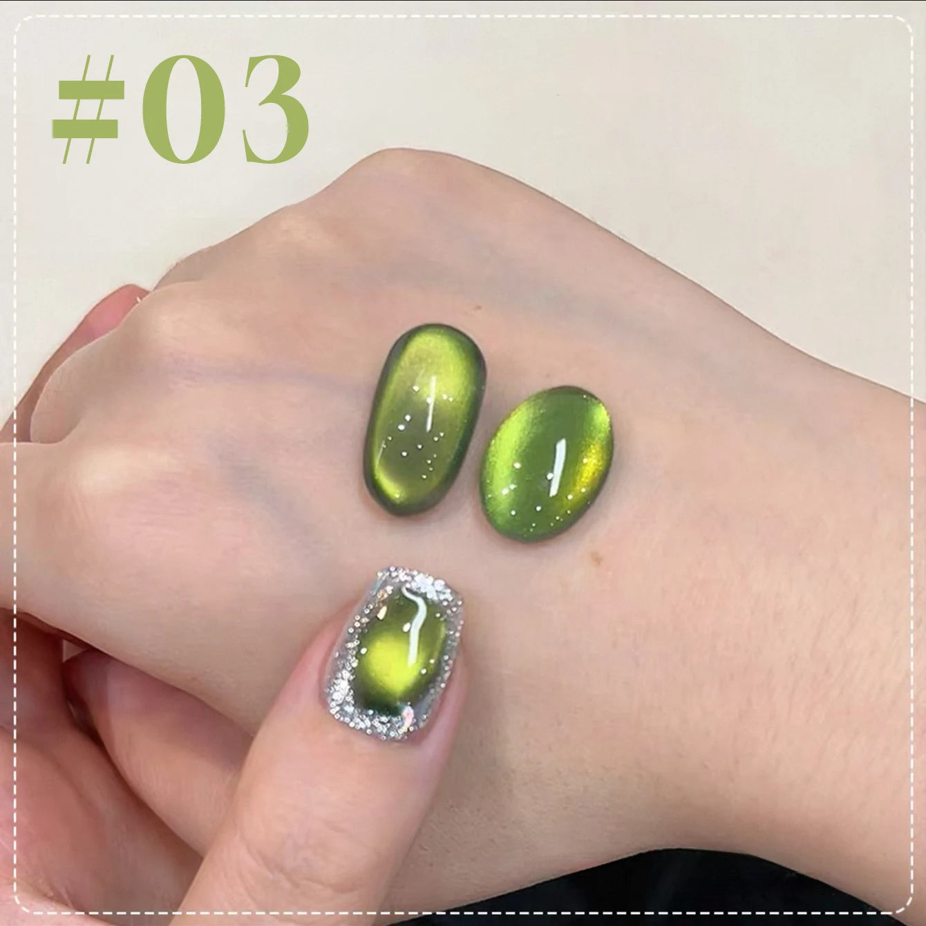 MIANEL 12ml Green Cat Magnetic Gel Nail Polish Spider Lily Varnish Soak Of UV Light Nails Nail Salon Winter Nails 1-21pcs