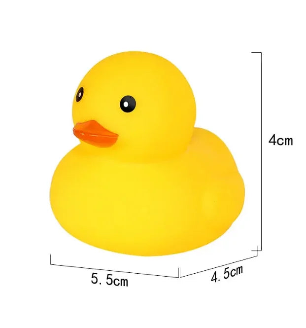 1pcs Rubber Duck Floating Squeaky Duckies Gift for Shower Infants Party Decoration
