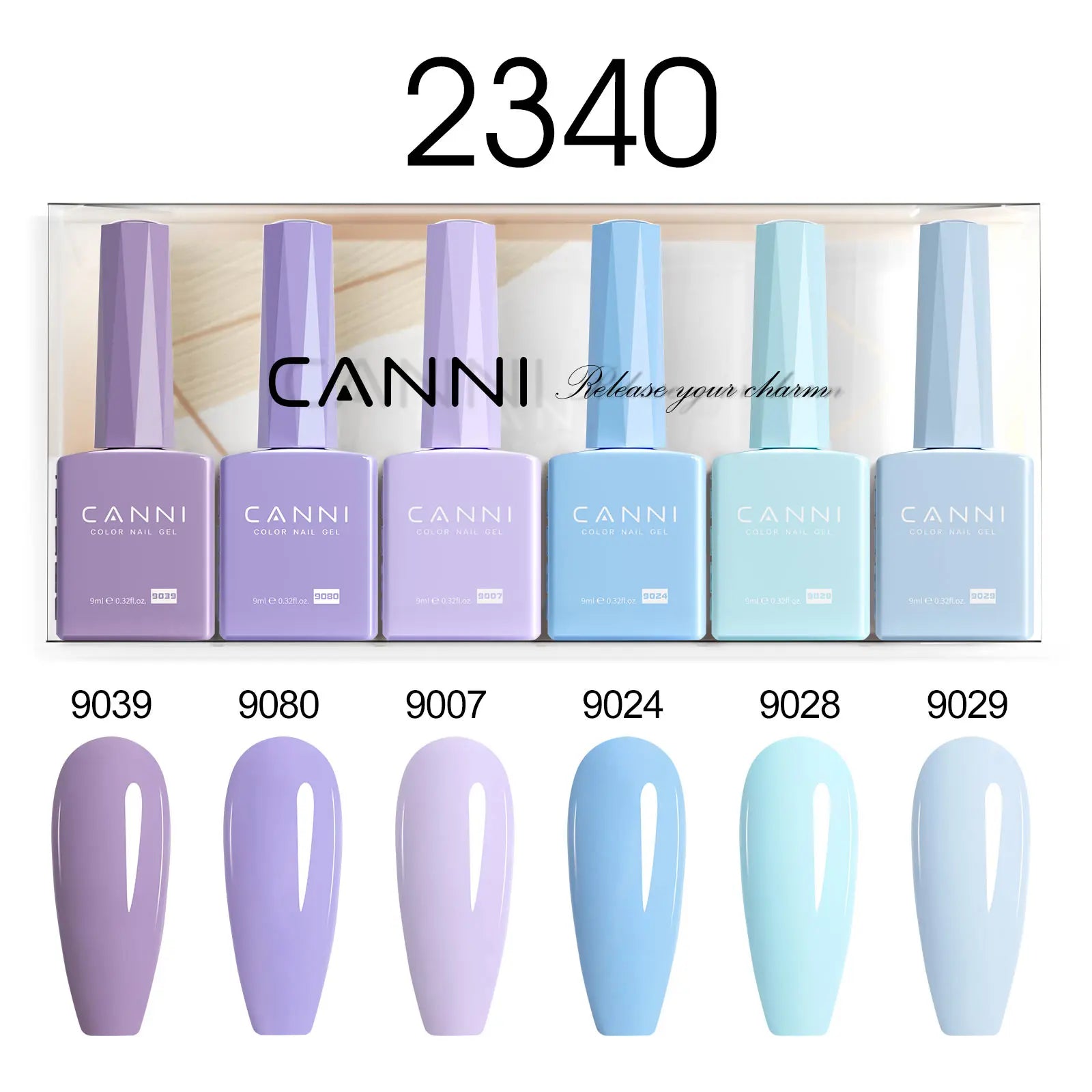 6pcs*9ml HEMA TPO FREE Nail Gel Polish CANNI Semi Permanent Jelly Pink Nude Color Gel Varnish Great Coverage UV LED Lacquer