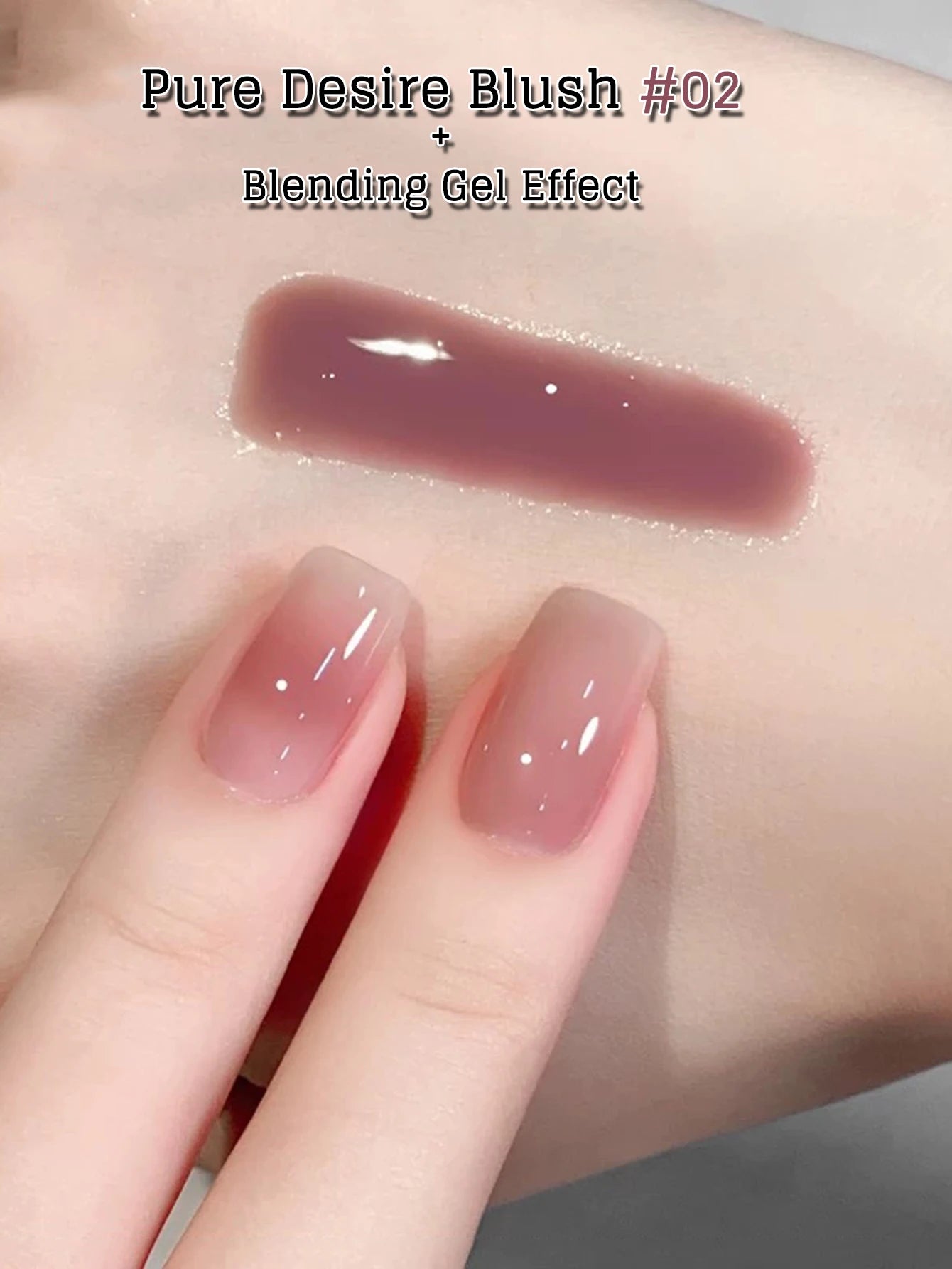MN 2026 New 1-8PCS Fall Nails Popular Pure Desire Blush Jelly Gel Nail Polish Pink Nails Red Nails Ice-Clear Nude Nail Polish