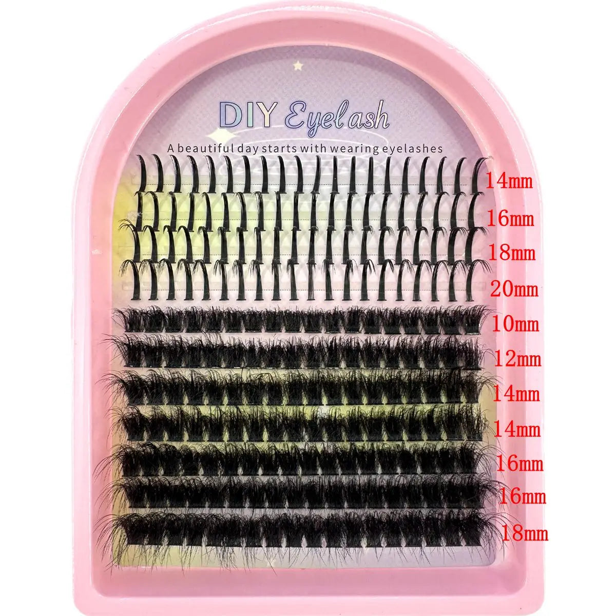 Lash Clusters 50D-1200D Lashes Spikes Eyelash Clusters Volume Individual Lashes DIY Spiky Lash Extension Mega Cluster Eyelashes