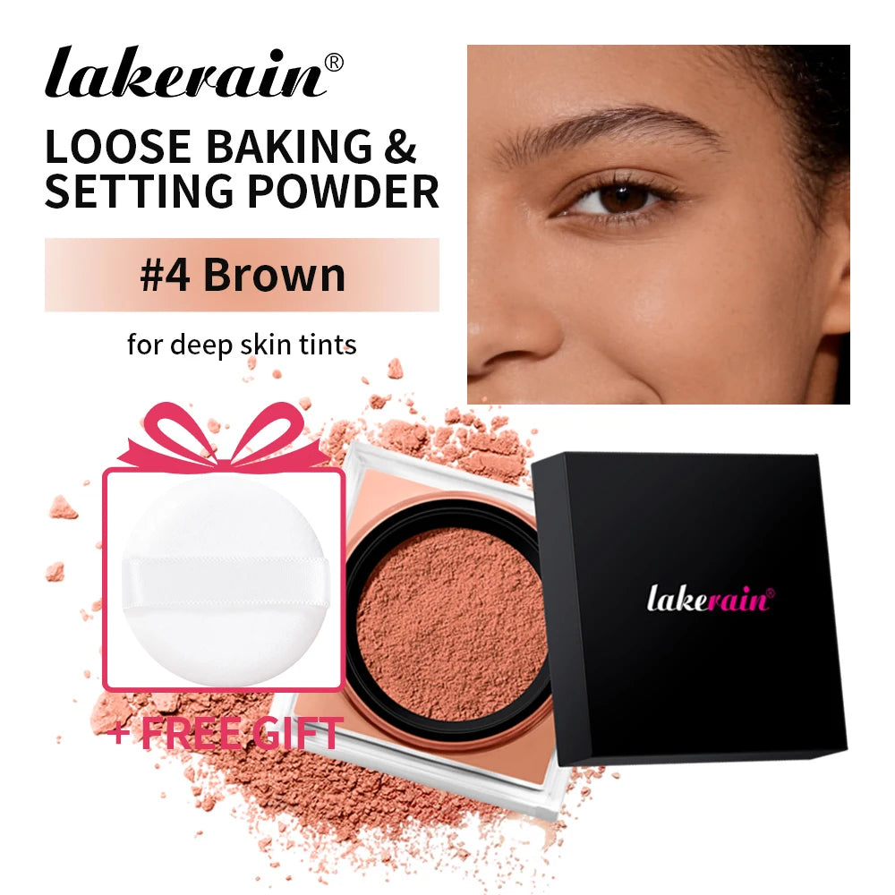 Loose powder makeup Loose Baking&Setting Powder Matte Waterproof Long Lasting Oil Control 4 Colors Loose Powder Makeup Cosmetics