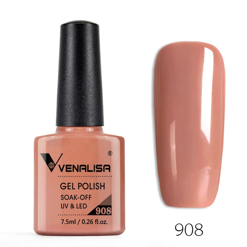 Venalisa 7.5ml Fashion Shiny Soak Off UV Gel Nail Gel Polish Cosmetics Nail Art Manicure Nails Gel Polish Tips Nail Varnish