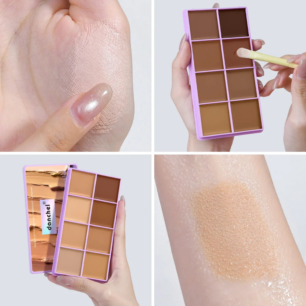 Cream Concealer Palette Full Coverage for Tattoos Scars & Dark Spots Cream Concealer Long-Wear Natural Flawless Soft Matte Makeu