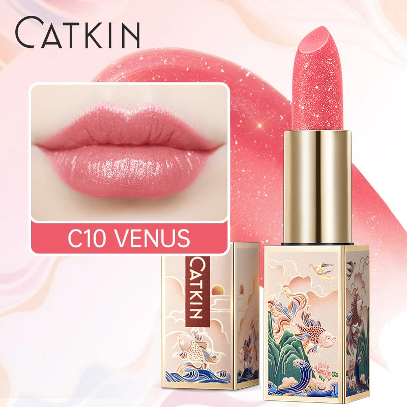 CATKIN Lipstick Colored Lip Balm Moisturizing Long Lasting Anti-Cracking  Repair Nourishing Hydrating  Lips Skin Care