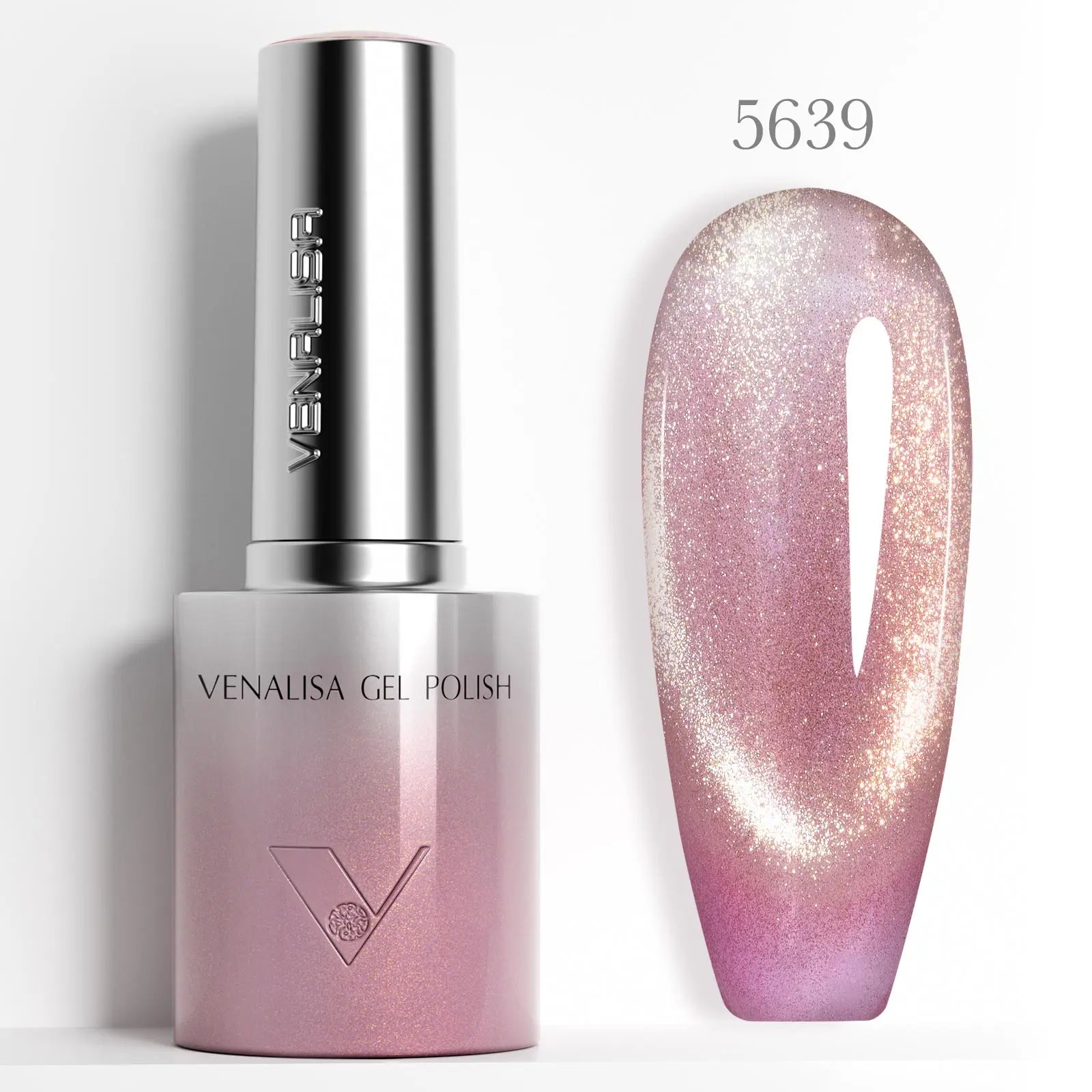 Venalisa 10ml Hema & TPO Free Ultra Cat Eye Effect Nail Gel Polish Soak Off UV LED Long Wear Sparkle Bling Gel Varnish