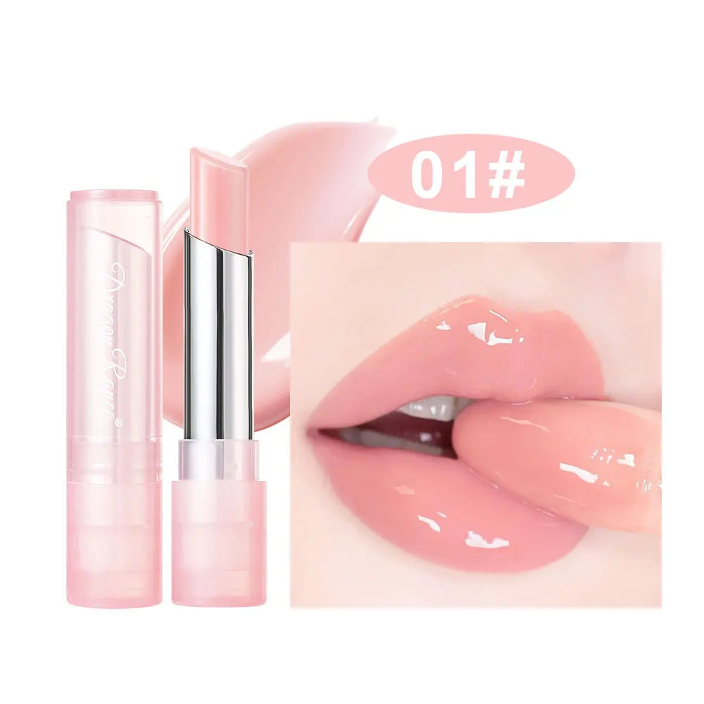 Pink Jelly Lipstick With Temperature Change Effect Moisturizing Lip Balm Long Lasting Nourishment Lip Gloss For Healthy Lips