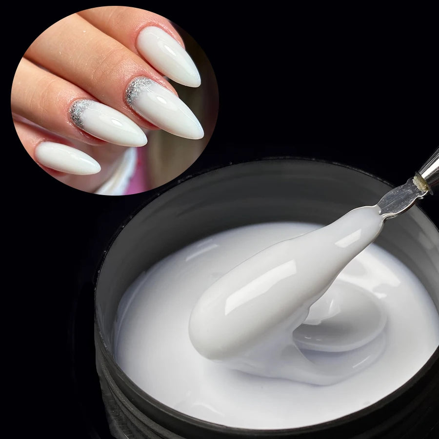 Jillnails Hema TPO Free Natural Yellow Nude Builder Nail Gel 100g/50g 100ml for Nail Extension Sculpting