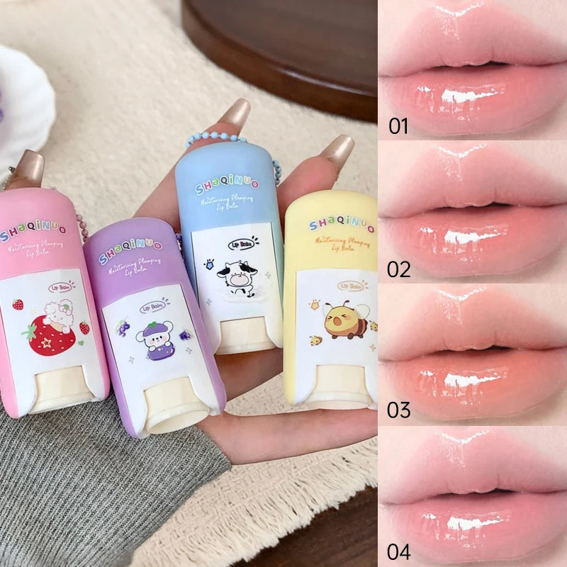 SHAQINUO Lip Balm 9g Moisturizing Deep Hydrating Anti-Dry Crack Repair Lip Lines Student Colorless Lip Care