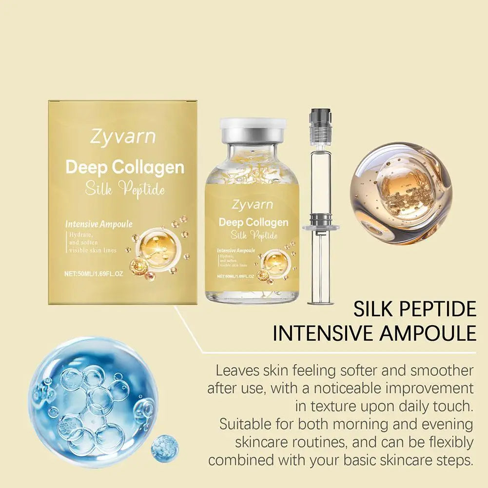 Collagen Peptide Serum Ampoule Fresh Lock Technology Skin Firmness Hydration Plant Extract Skin Barrier Care Daily Glow Boost