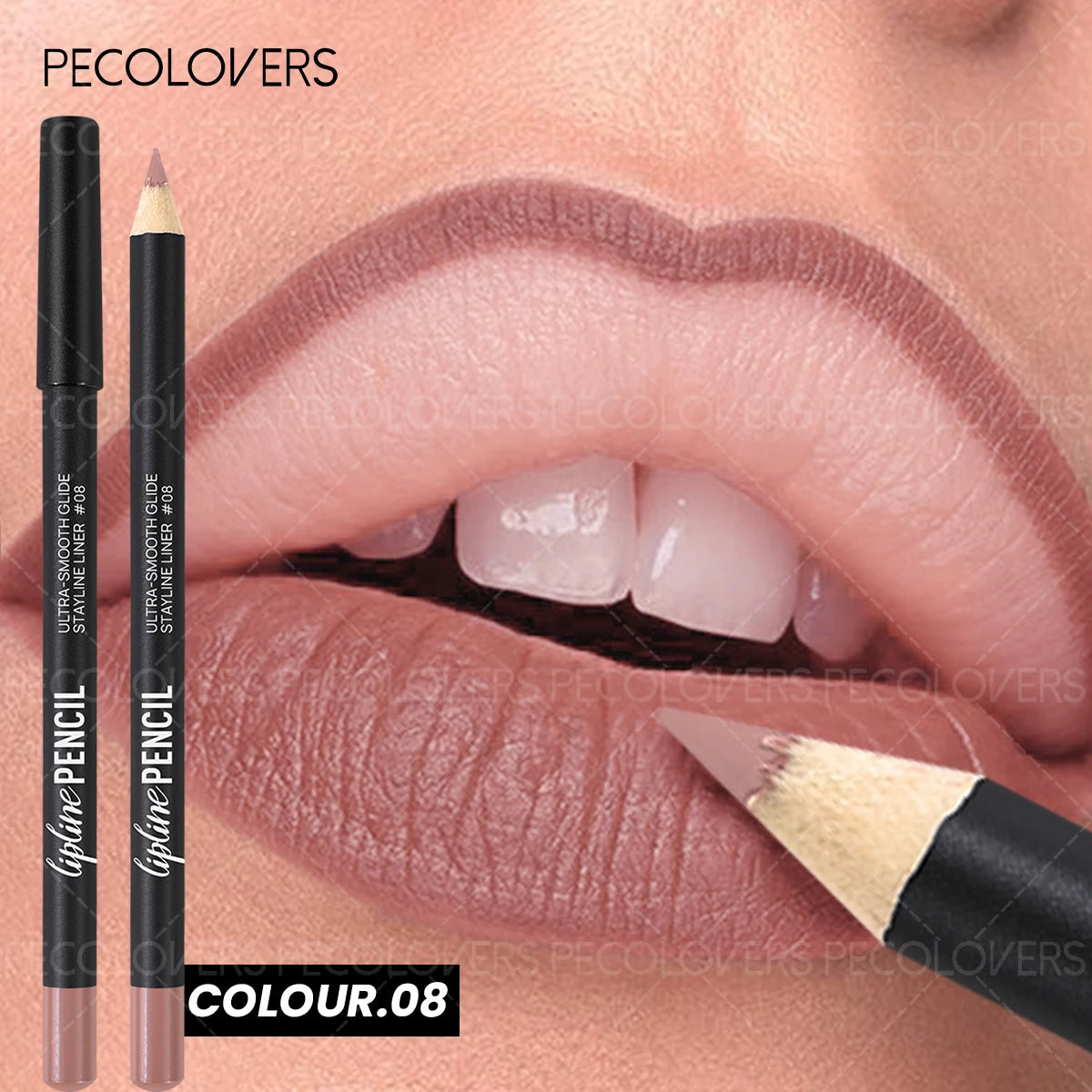 Long-Lasting Matte Lip Liner,Sweat-Resistant Smudge-Free,  Durable & , Smooth Lipliner,For Makeup Newbies & Enthusiasts