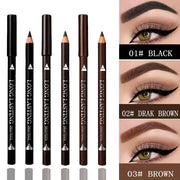 6/12PCS Eye Brow Pencil Waterproof Professional Women Eye Makeup Pen Easy Color Natural Black Brown Cosmetic Beauty Eyebrow Tool