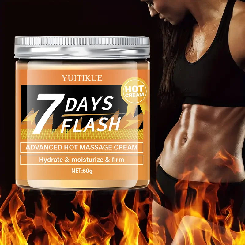 60g Hot Massage Cream - Suitable for building muscles, body moisturizer, suitable for thighs, legs, abdomen, arms and buttocks,