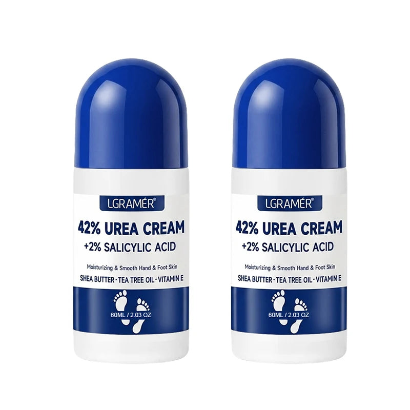 42% Urea Foot Cream+2% Salicylic Acid,Hand & Feet Care Stick,Moisturizing Anti Cracked Heel Cuticle Cream Roller For Dry Skin