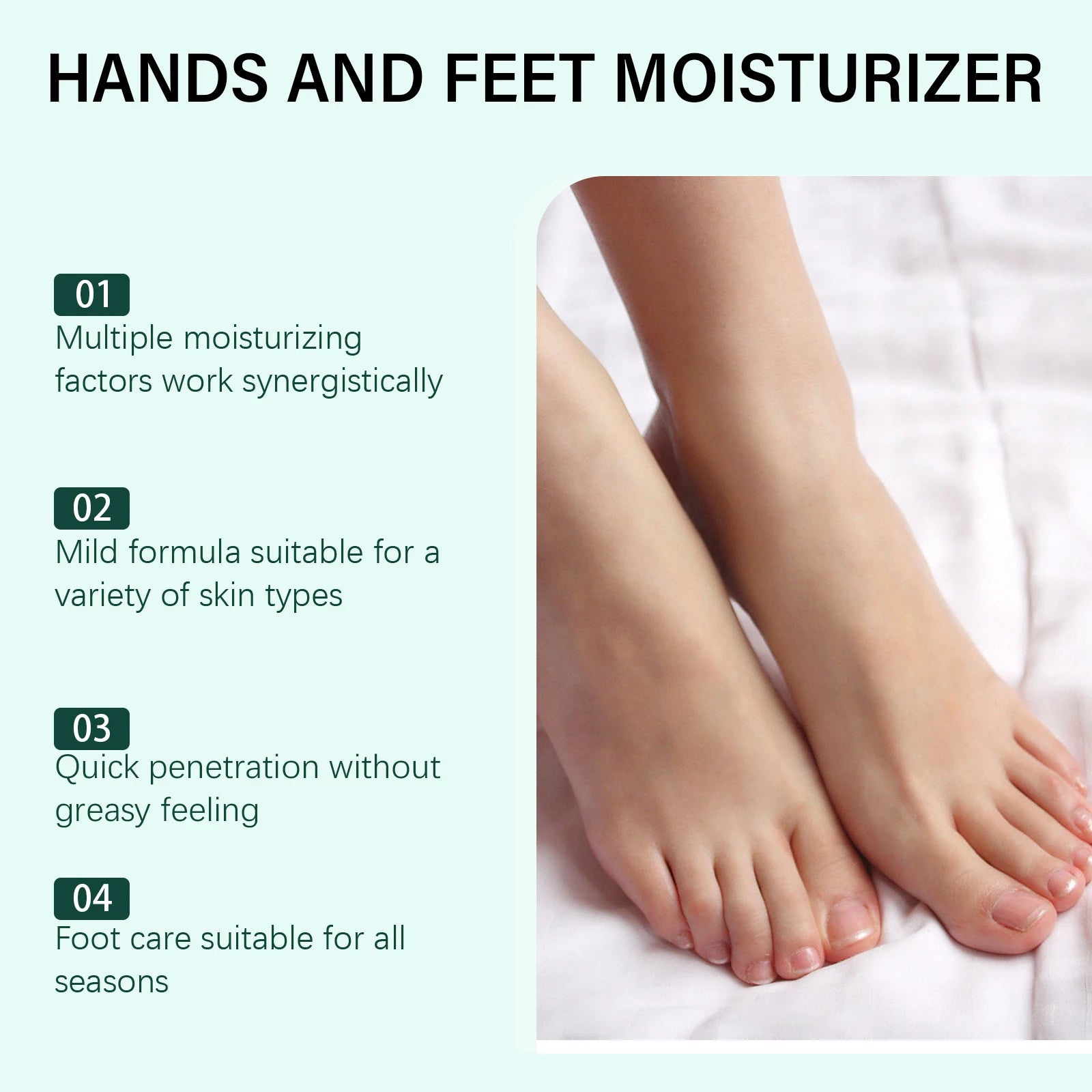 Urea 40% Cream Salicylic Acid Hand Foot Cream for Cracked Heels & Dry Skin Moisturizing Hydrating Callus Remover Smooth Skin