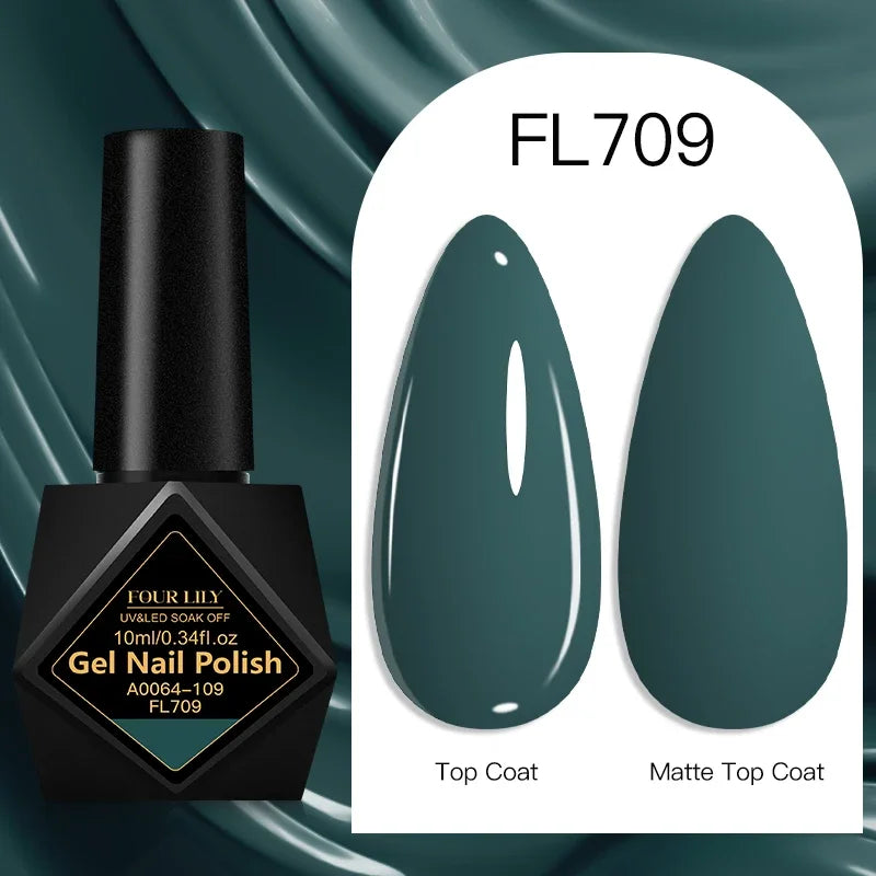 10ml Gel Nail Polish 162 Colors Nail Supplies Vernis Semi Permanent Nail Art Manicure Soak Off LED UV Gel Nail Varnishes Summer