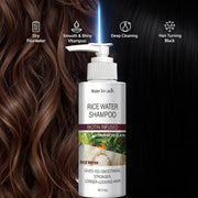 Rice Water Shampoo with Biotin & Keratin - Smoothing & Strengthening, Citrus Freshness, Winter Hair Therapy, Long-Looking Hair