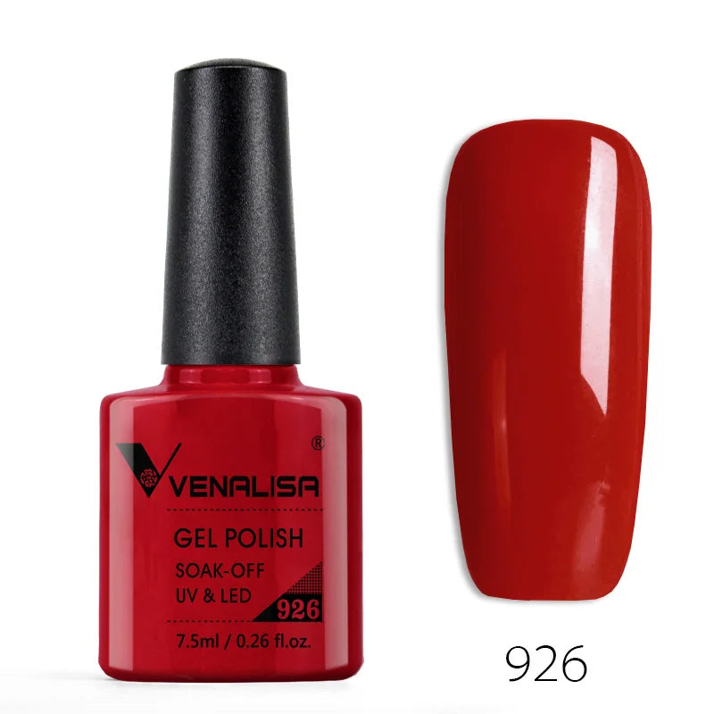 Venalisa 7.5ml Fashion Shiny Soak Off UV Gel Nail Gel Polish Cosmetics Nail Art Manicure Nails Gel Polish Tips Nail Varnish