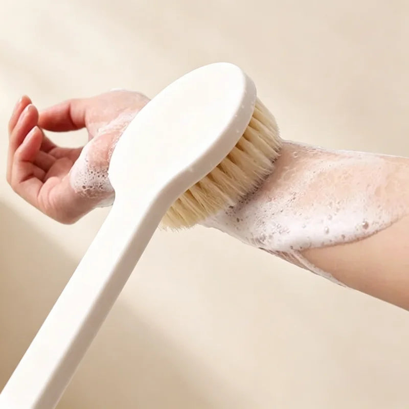 Long Handle Back Brush for Shower Soft Bristles Body Exfoliating Bath Brush Skin Health Shower Back Scrubber Bath Supplies