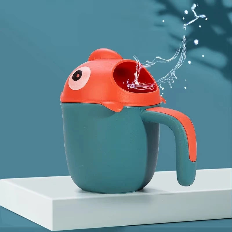 Children's Shampoo Cup, Cute Cartoon Baby Shampoo Shark Cup Bailer, Newborn Baby Toddler Bath Shampoo Shower Scoop, 6.3inch/16cm