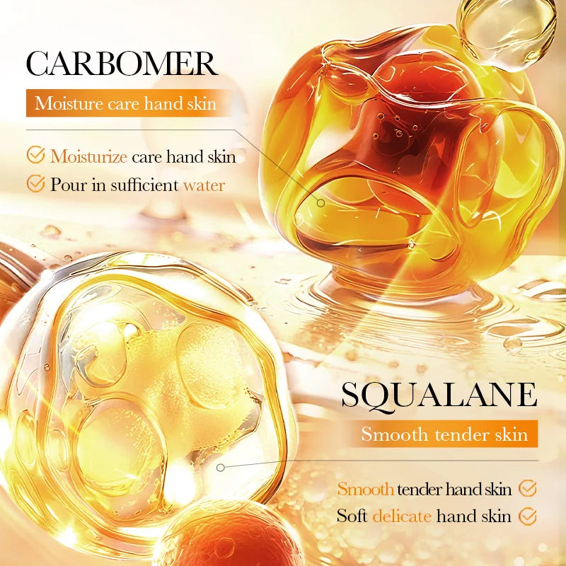 5 Pairs SADOER Honey Milk Hand Mask 24Hour Moisture Lock Hand Care Gloves Nourish Dry Hands Soften Cutin And Smooth Skin
