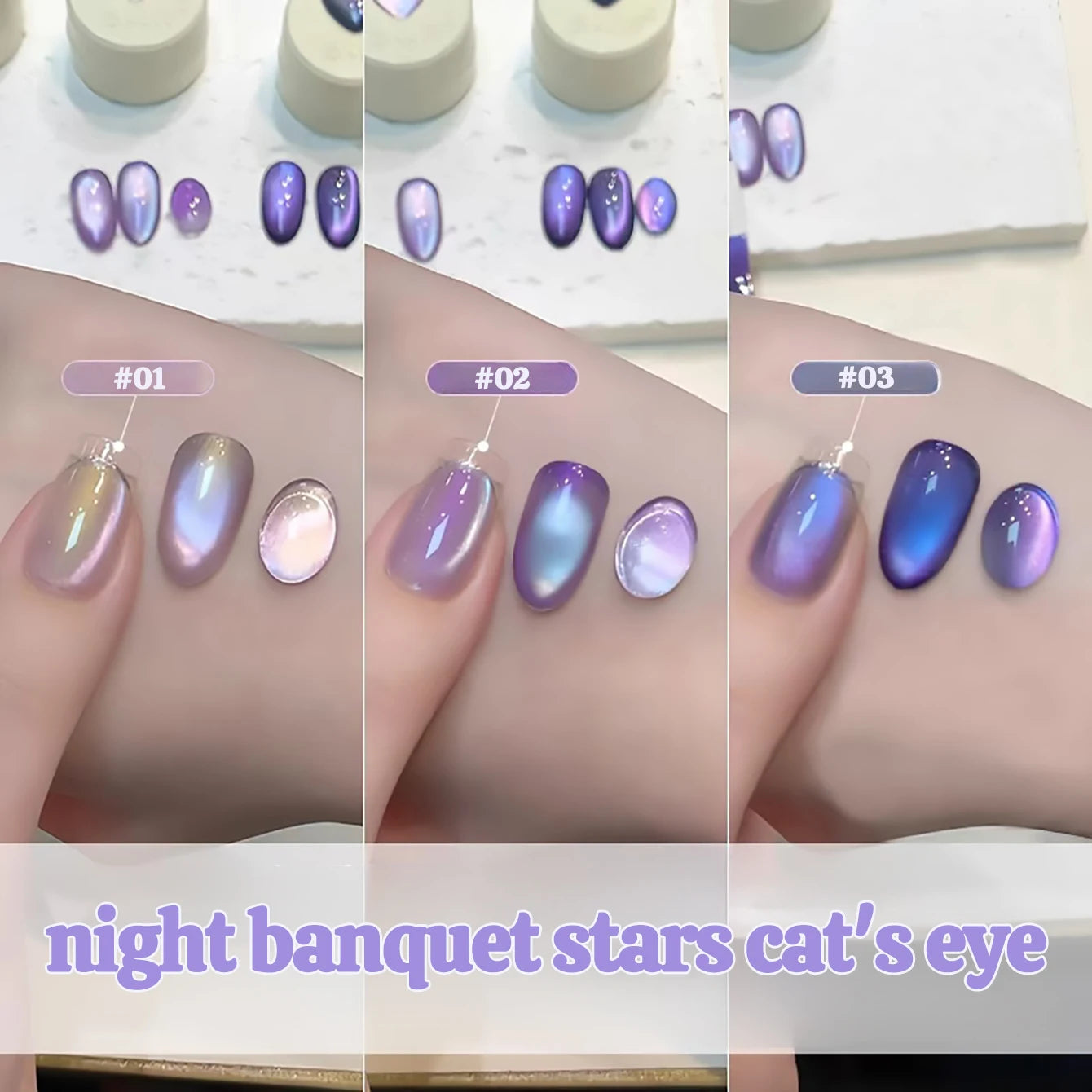 TC 10ML 2026 New Star Bamboo Cat Eye Nail Supplies Pavilion Strobe Green Glass Bead Cat Eye Magnetic Gel Polish Summer Nails