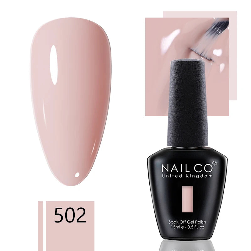 NAILCO 15ml Dark Gel Nail Polish Semi-permanent Varnish Hybrid UV Nails Art Glitter Colors Gel Polish Manicure Enamels For Nails