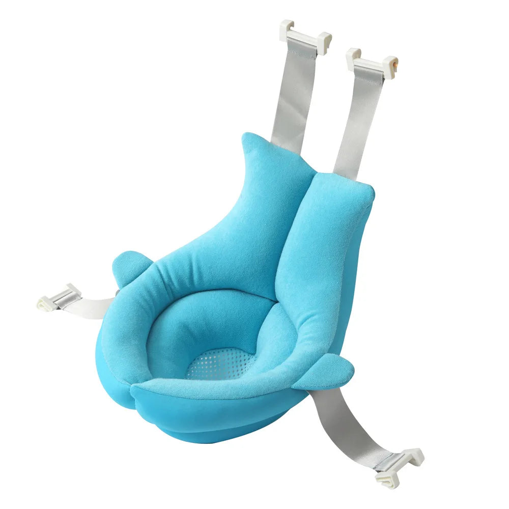 Baby Bath Seat Support Mat Infant Anti-Slip Soft Comfort Body Cartoon cartoon bath mat Cushion Foldable Baby Bath Tub Pad Chair