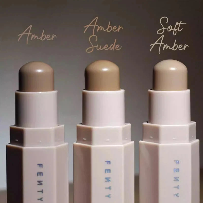 Fenty Beauty Powder Highlighter Contour Palette Long-lasting Shimmer Easy to Blend for All Skin Tones Natural Face Cosmetics