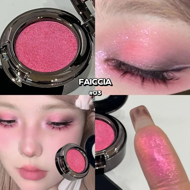 Metallic Glitter Eyeshadow Cream Chameleon Butterfly Green Shimmer Highlighter Pearlescent Eyeshadow Palette Sparkle Eyes Makeup