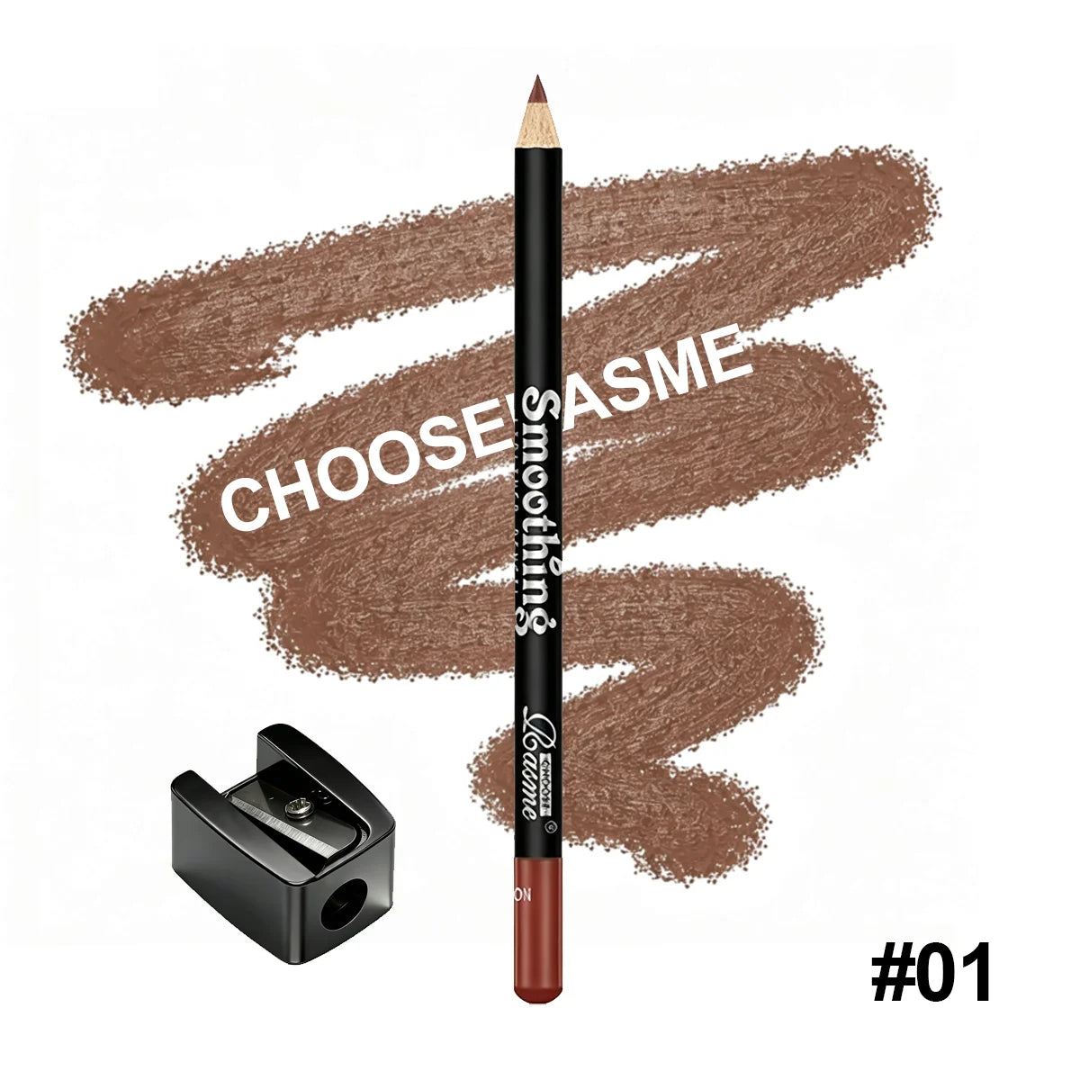 Smoothing Lip Liner Pencil, Waterproof Matte Lip Contour Lipstick, Long Lasting Makeup, Comes With Free Pencil Sharpener