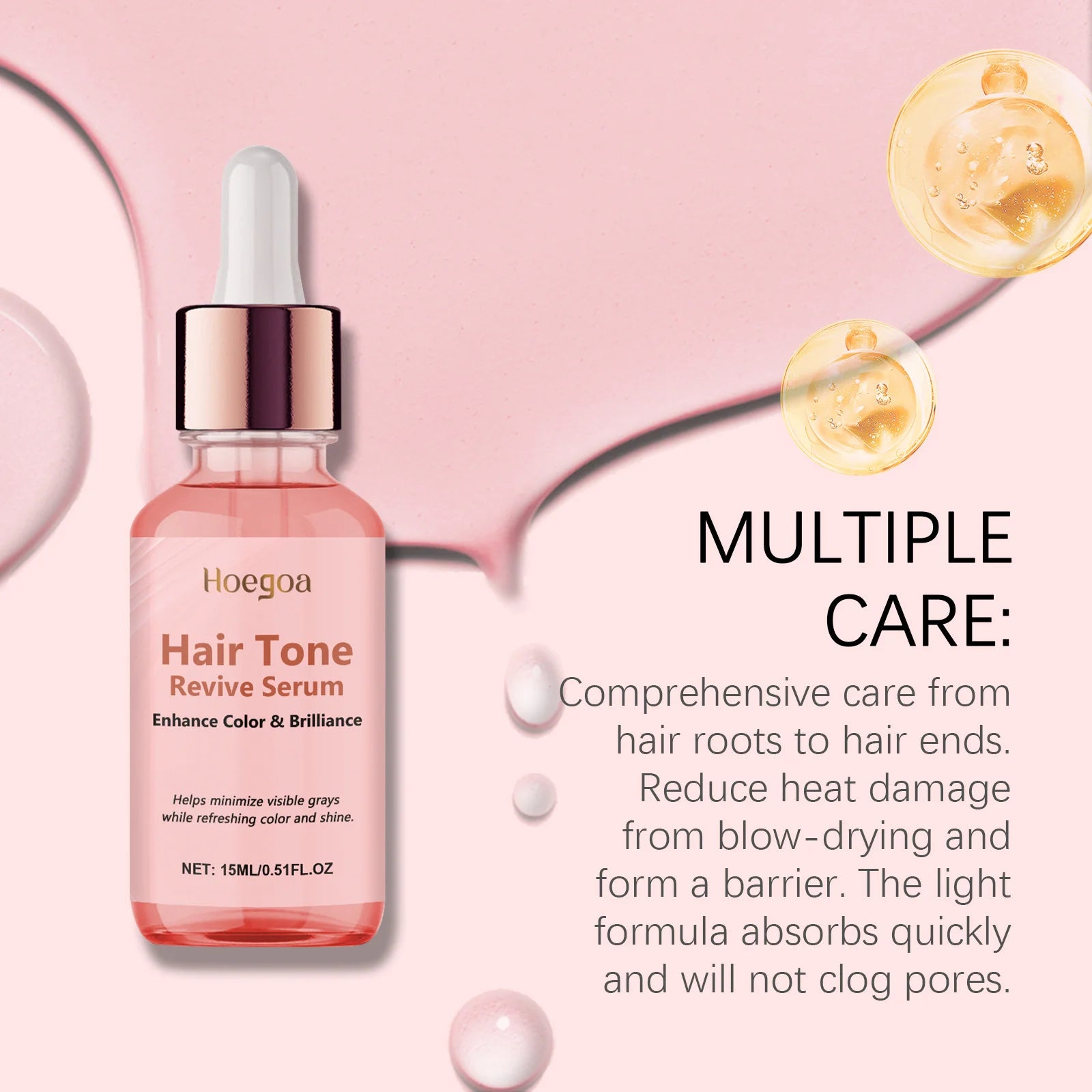Shiny Hair Oil Deep Moisturizing Repair Dry Damaged Split Ends Hair Anti Frizz Restore Hair Luster Smooth Nourishing Hair Serum