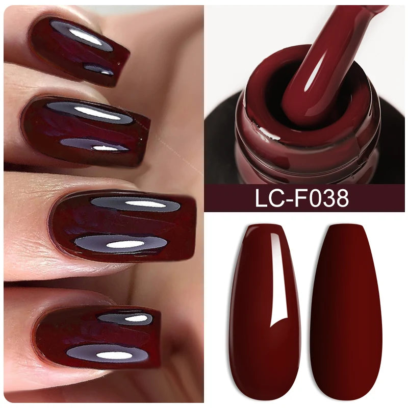LILYCUTE 7ML Auroras Glitter Thermal Gel Nail Polish Temperature Color Changing Semi Permanent Soak Off Nail Art UV Gel Varnish