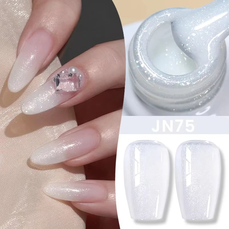 BORN PRETTY 10ml Translucent Color Gel Polish Jelly Nude Autumn Jelly Amber Semi Permanent UV Gel Nail Art Soak Off Gel Varnish