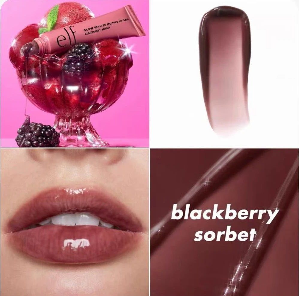 Elf Winter Lip Care Lip Balm Non-Sticky High-Shine Vitamin E Infused Hydrating Sheer Color Vegan Cruelty-Free for Daily Wear