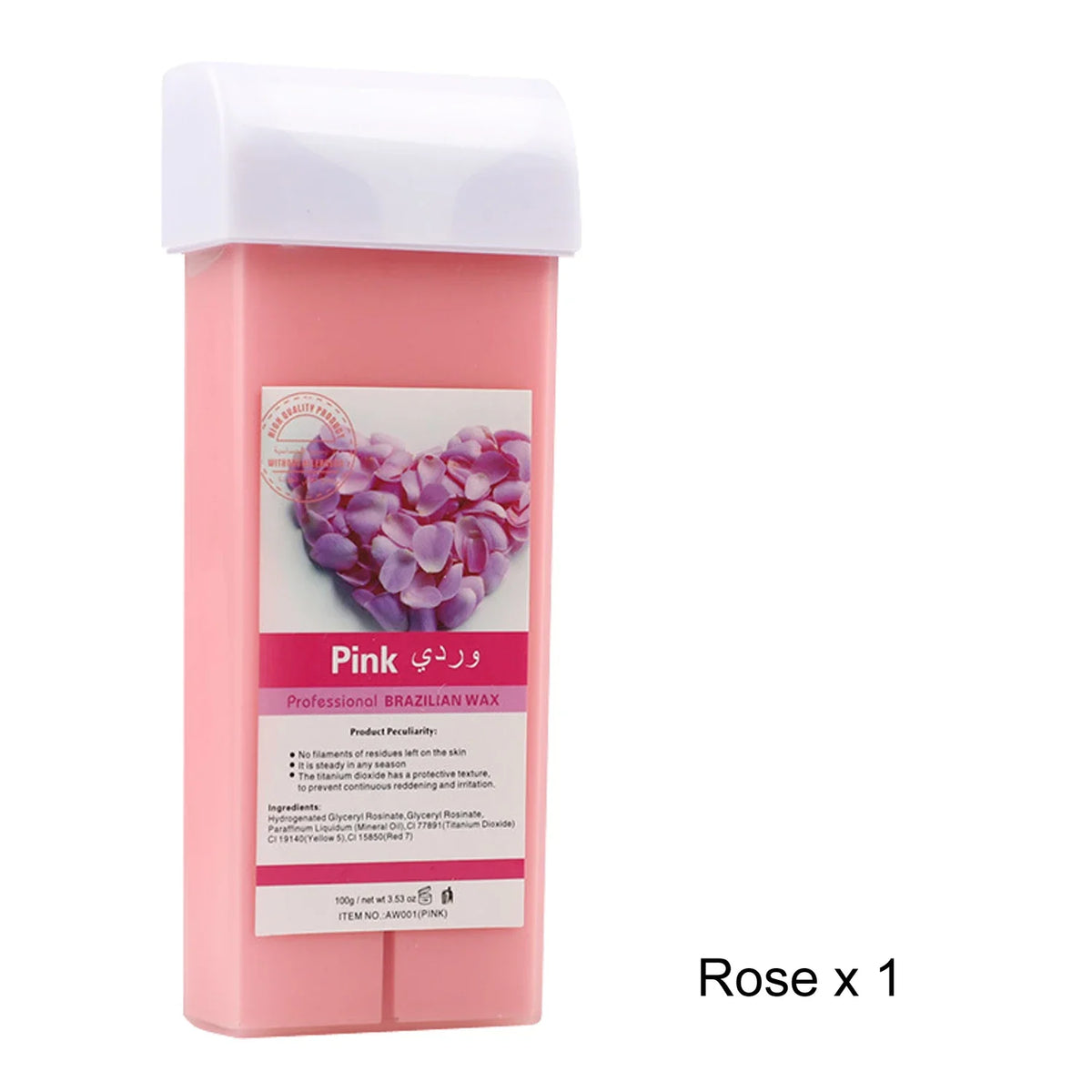 Roll on Wax Aloe Rose Wax Roller Refill Painless Hair Removal Wax Cartridge Depilatory Wax Warmer For Bikini Body Hair Removal