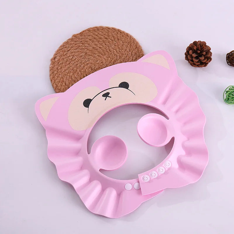 Safe Baby Shower Cap Bath Protection Soft Cap Hat for Baby Wash Hair Shield Baby Care Shampoo Cap