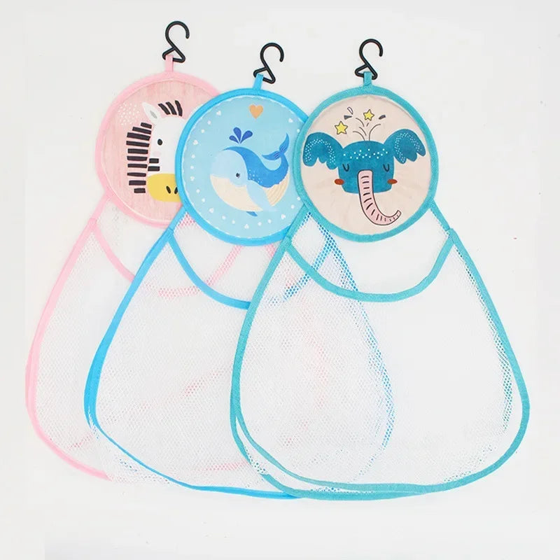 New Cute Animal Bath Toys Kids Baby Tidy Storage Suction Bathroom Bathtub Doll Hanging Bag Basket Mesh Storage Bag Water Toys