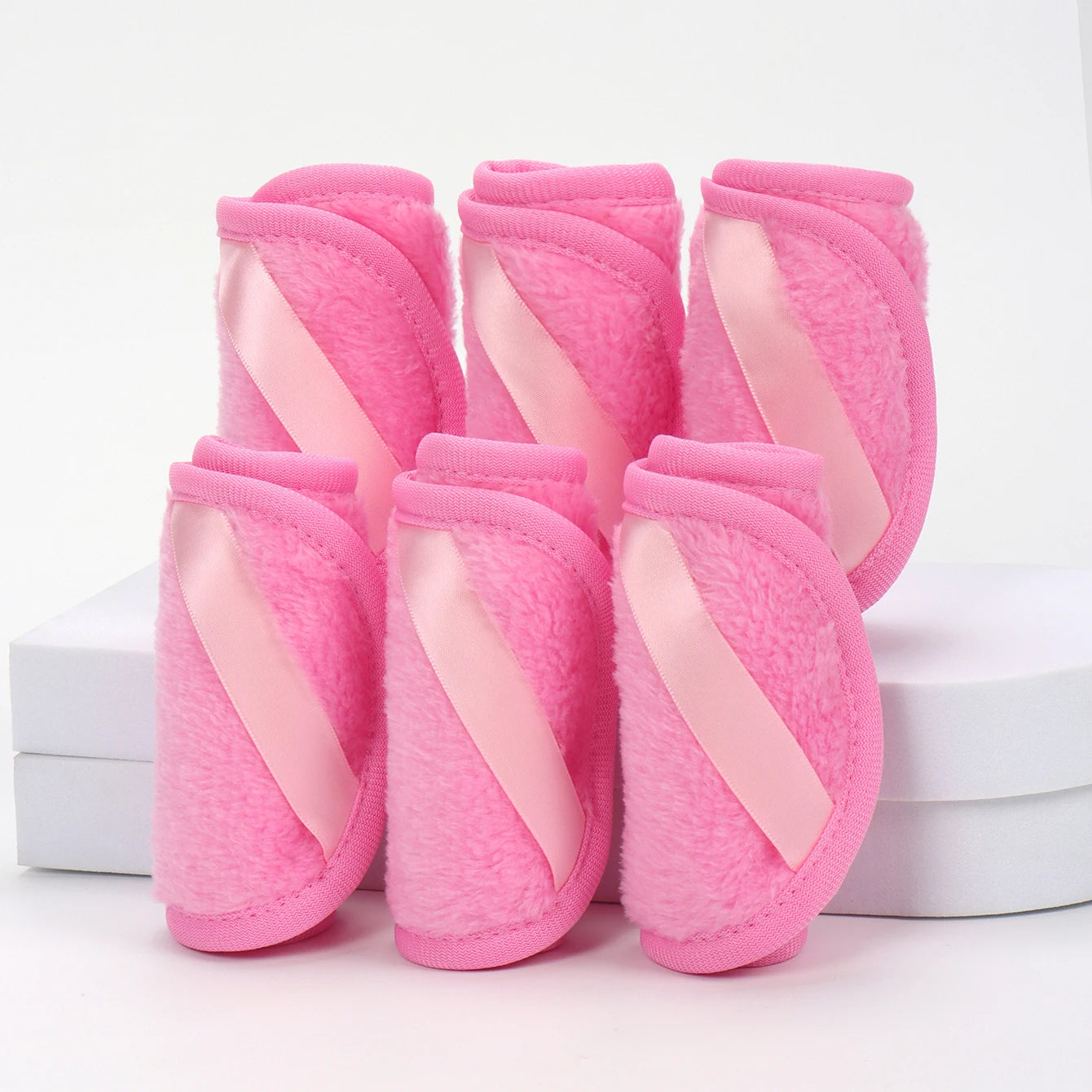 1020 Long Bandage Cleaning Wipes 6Pcs, Machine Washable, Reusable Makeup Remover Tools, Suitable for All Skin Types