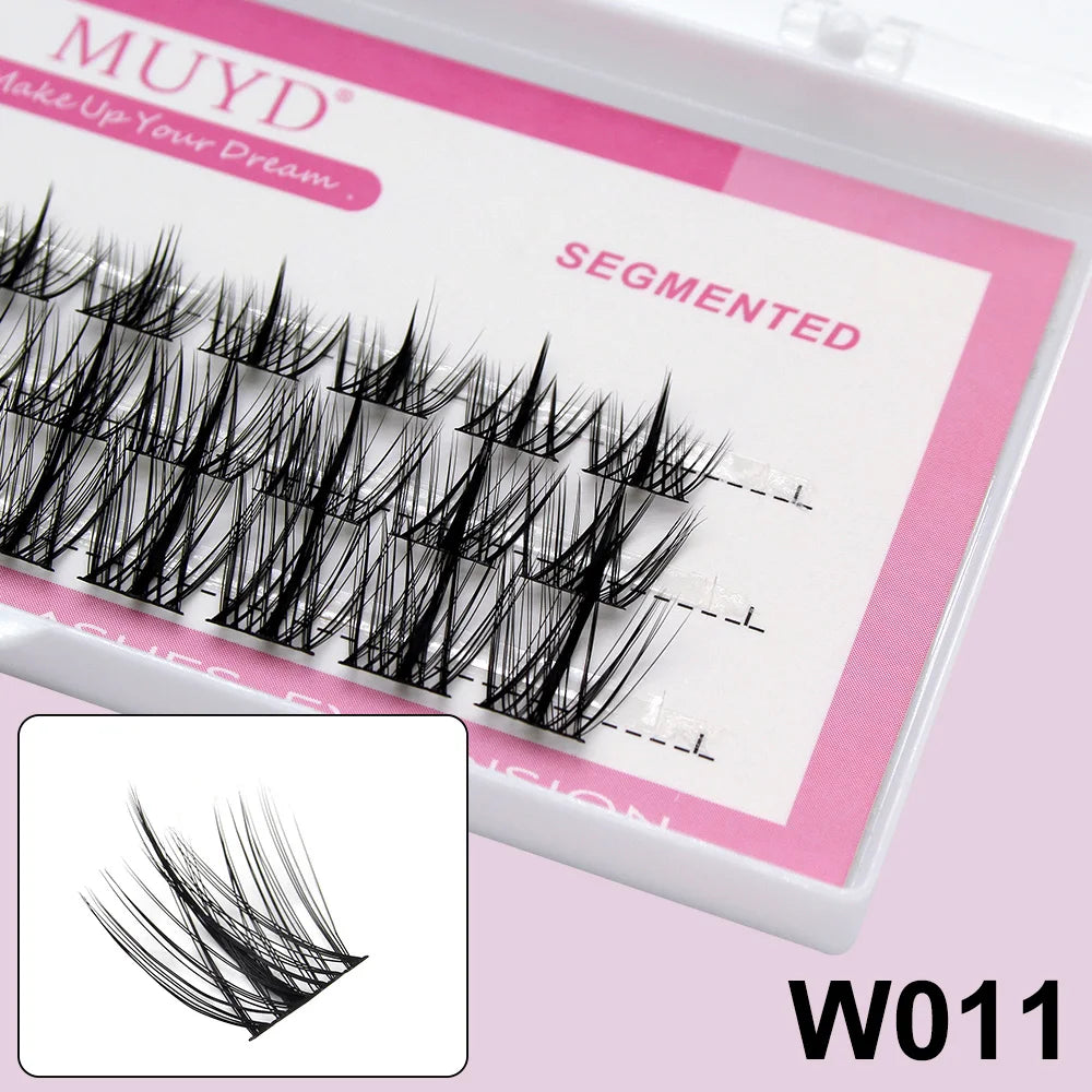 Russian Personal Eyelashes 3D Sexy Fluffy Single Cluster False Eyelashes Are Natural, Soft, And Easy To Operate Makeup Tools