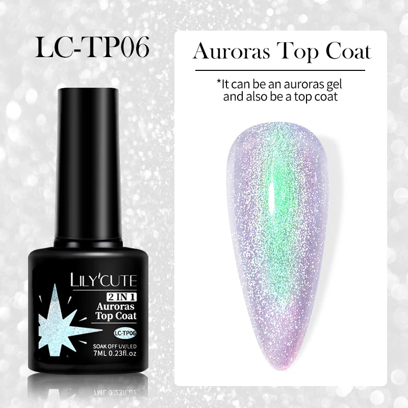 LILYCUTE 7ml 9D Black Crystal Cat Magnetic Gel Nail Polish Laser Silver Glitter Semi Permanent Manicure For Nail Art Gel Varnish