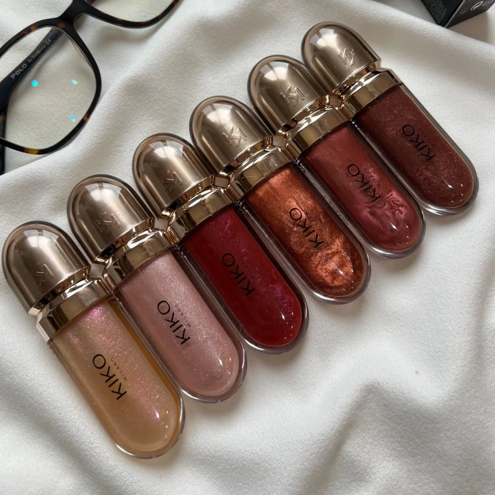 Kiko Double Headed Lipstick Transparent Mirror Non Fading Non Stick Cup Lip Gloss Milk Tea Bean Paste Naked Nature Lip Makeup