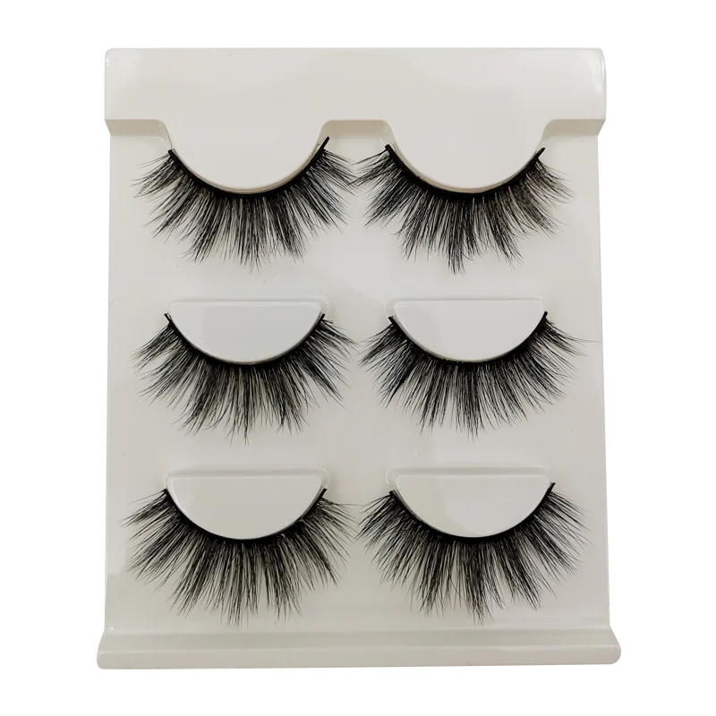 3/5 Pairs Fluffy Mink Eyelashes Thick 3d Lashes False Eyelashes Dramatic Wispy Flared Eyelash Makeup Eyelash Extension G600