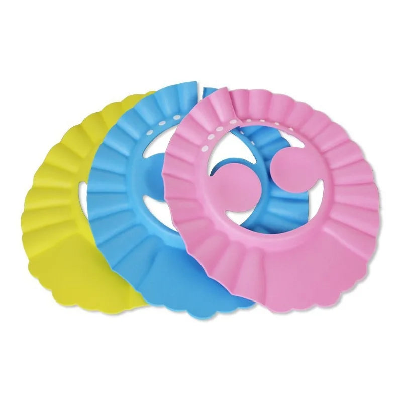 Kids Safe Shampoo Shower Bathing Bath Protect Children Shower Cap Hat Soft Cap Hat for Baby Wash Hair Shield Summer