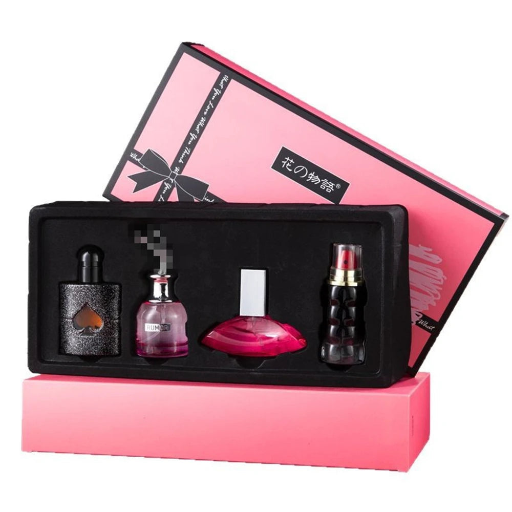 Private Brand Perfume Women Eau De Parfums Dames 105ml Perfumes De Mujer Originales Gift Box 4Pcs Set Natural Floral Scent Spray