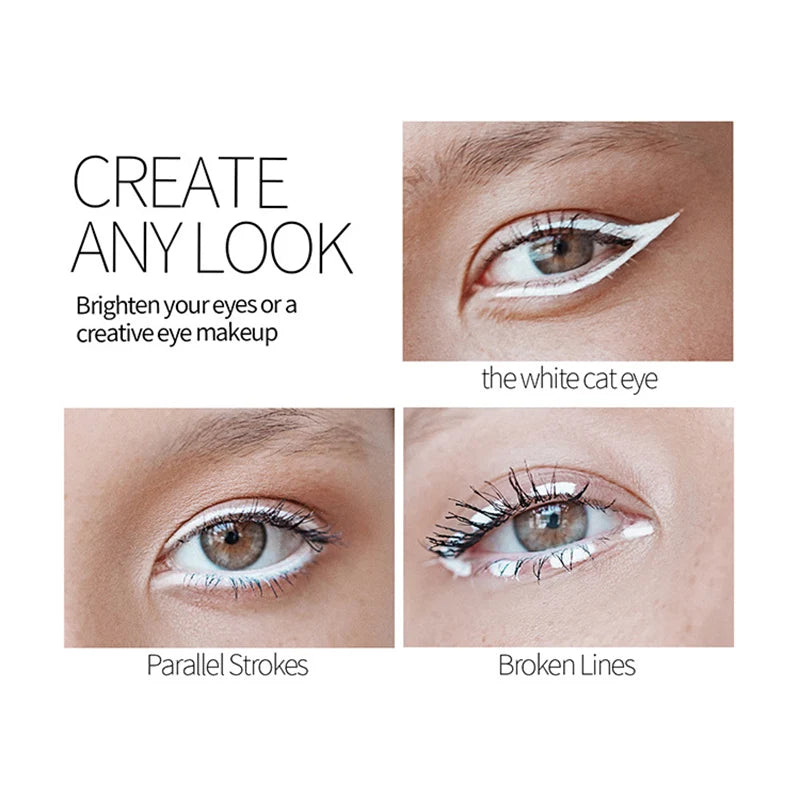 5pcs Menow Eyebrow Pencil White Mark Pen For Microblading Pmu  Waterproof and Soft White Eyeliner Pencil Eye Silkworm Brighten