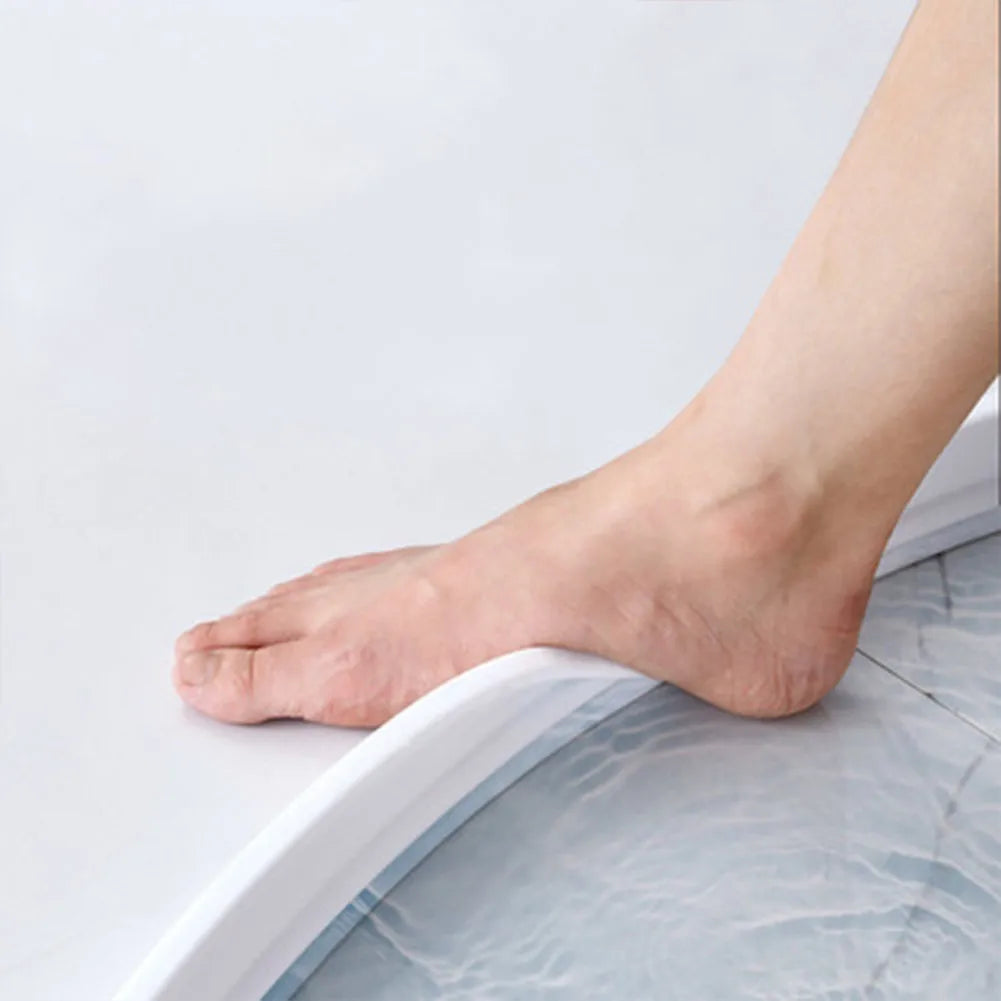 1-3M Water Shower Dam Bathroom Water Stopper Silicone Retaining Strip Flood Barrier Dry And Wet Separation Blocker