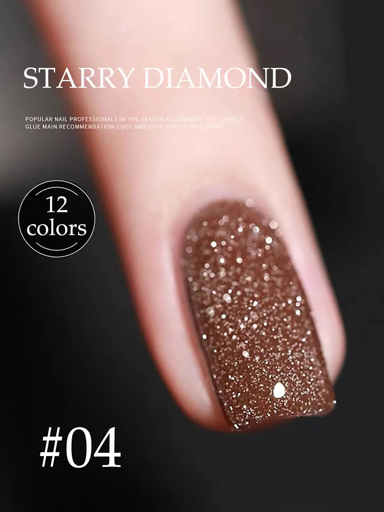 MIANEL 12ML Rock Sugar Crushed Diamond Gel Nail Polish Pink Glitter Nail Polish Top Selling Pink Nails Summer Nails 1-12pcs