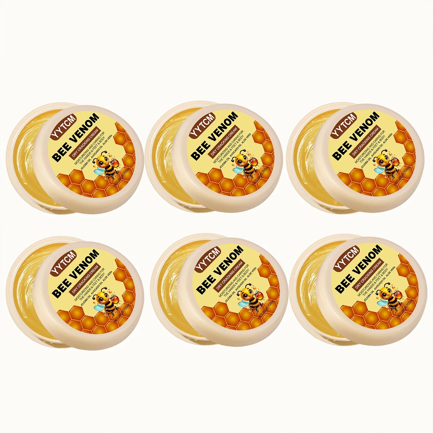 Bee Venom Dry Crack Moisturizing Cream, Hydrating & Nourishing for Autumn Winter, Smooth & Soft Skin Care, Hydrating Foot Cream
